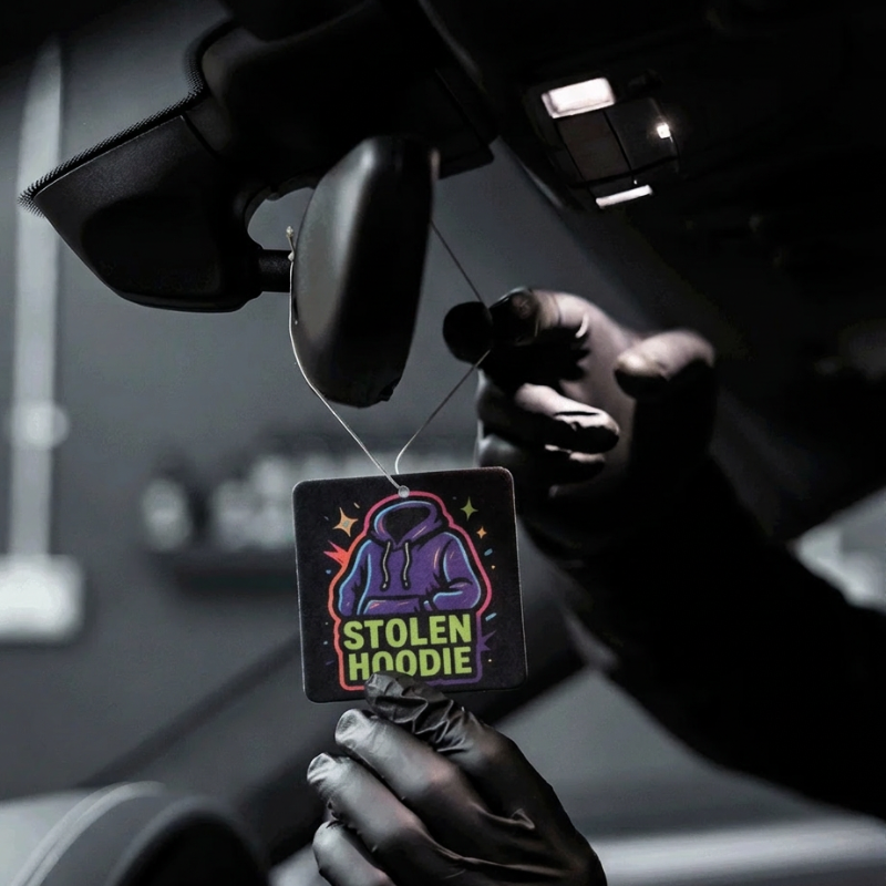 Stolen Hoodie Hang Tag