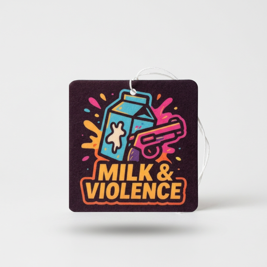 Milk & Violence Hang Tag
