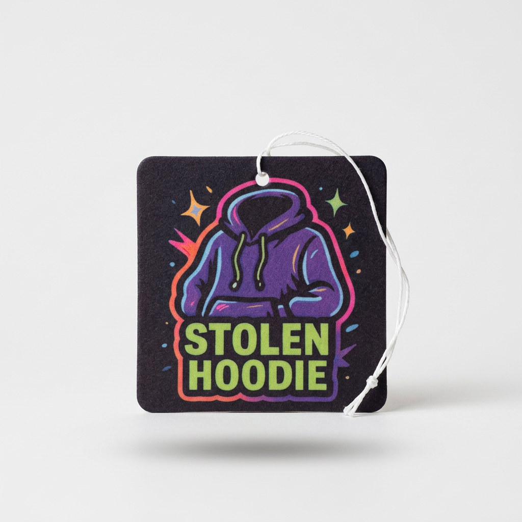 Stolen Hoodie Hang Tag